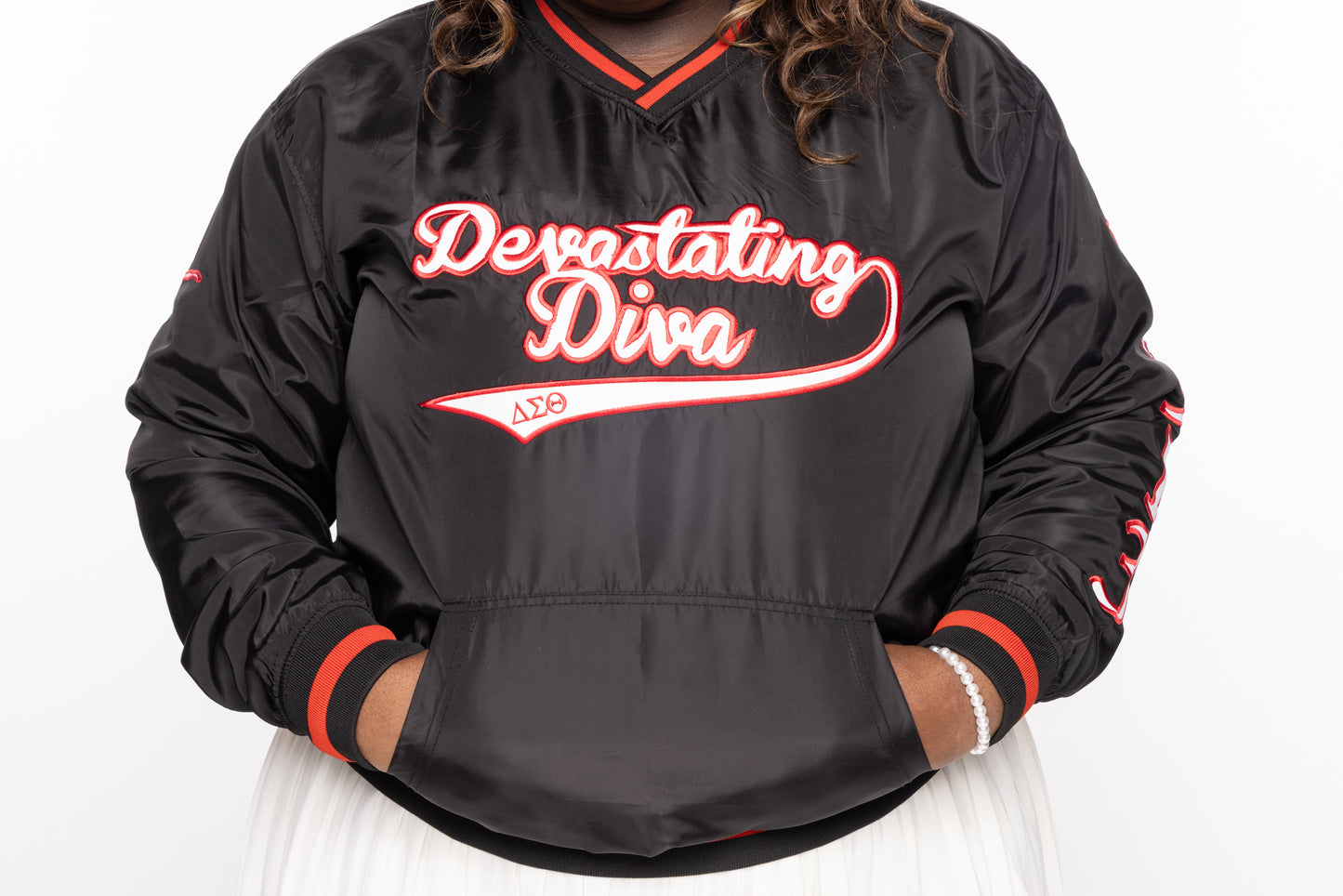 Devastating Diva Windbreaker- Black