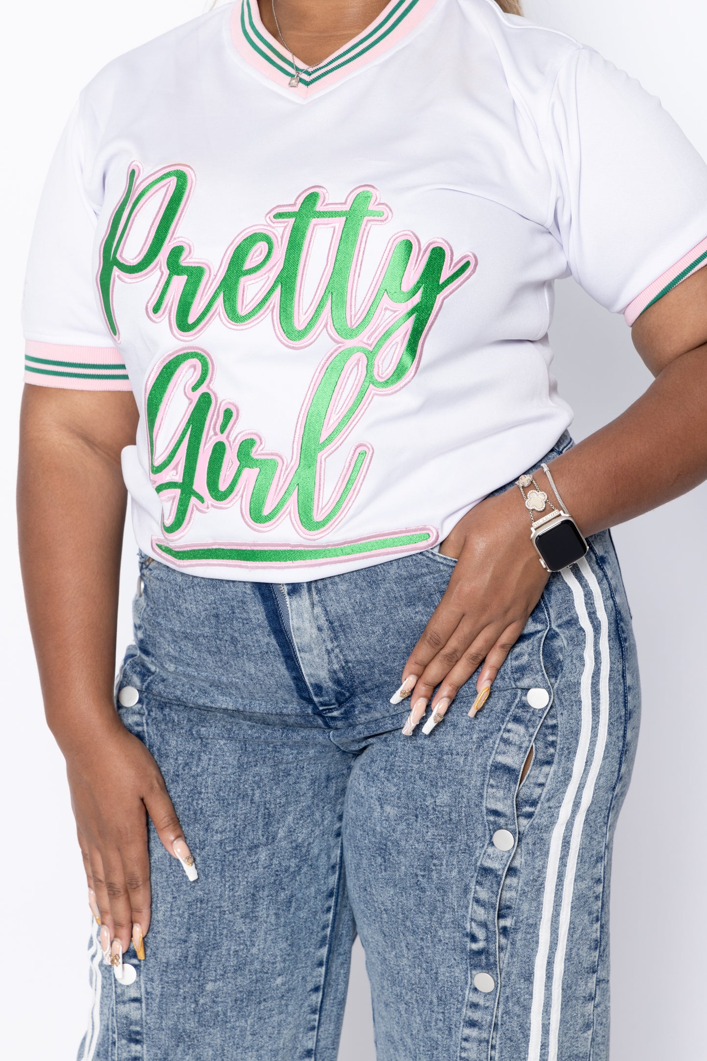 Pretty Girl White Jersey- (Pre-Order)