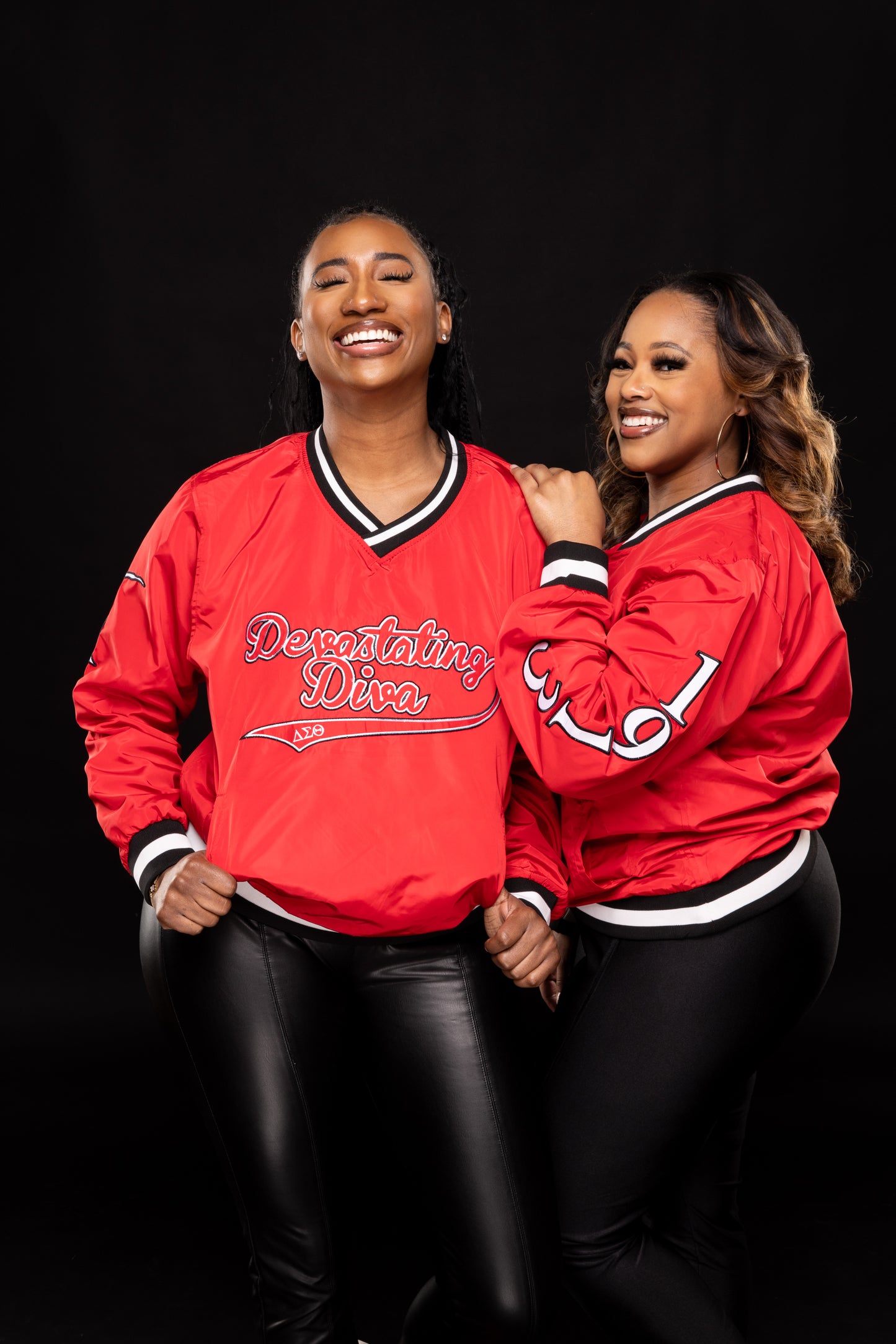 Red Devastating Diva Windbreaker