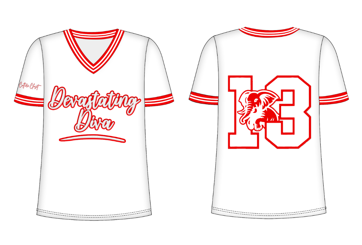 Diva Jersey- White
