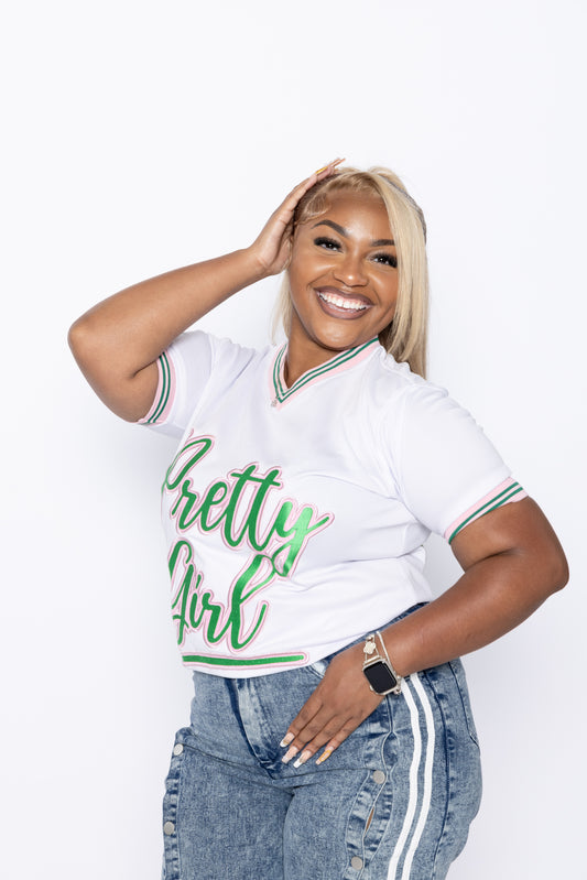Pretty Girl White Jersey- (Pre-Order)