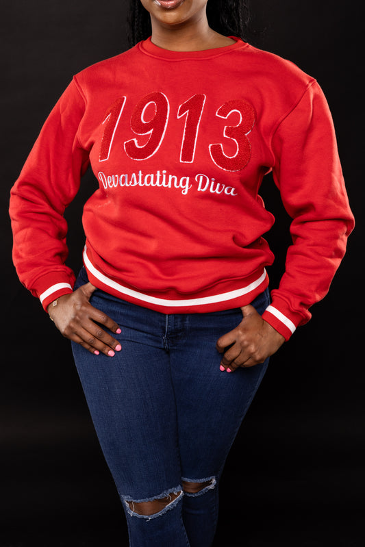 1913 Devastating Diva Crewneck