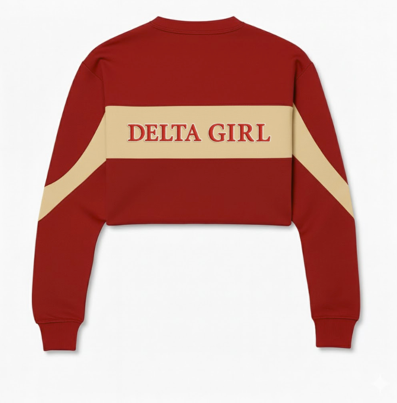Delta Girl Cropped Crewneck