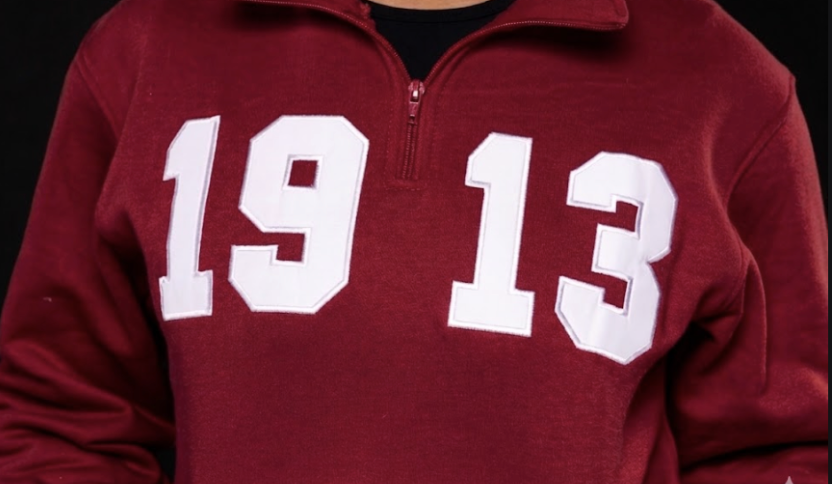 Crimson 1913 Half Zip Fleece- (Ships Nov. 2)